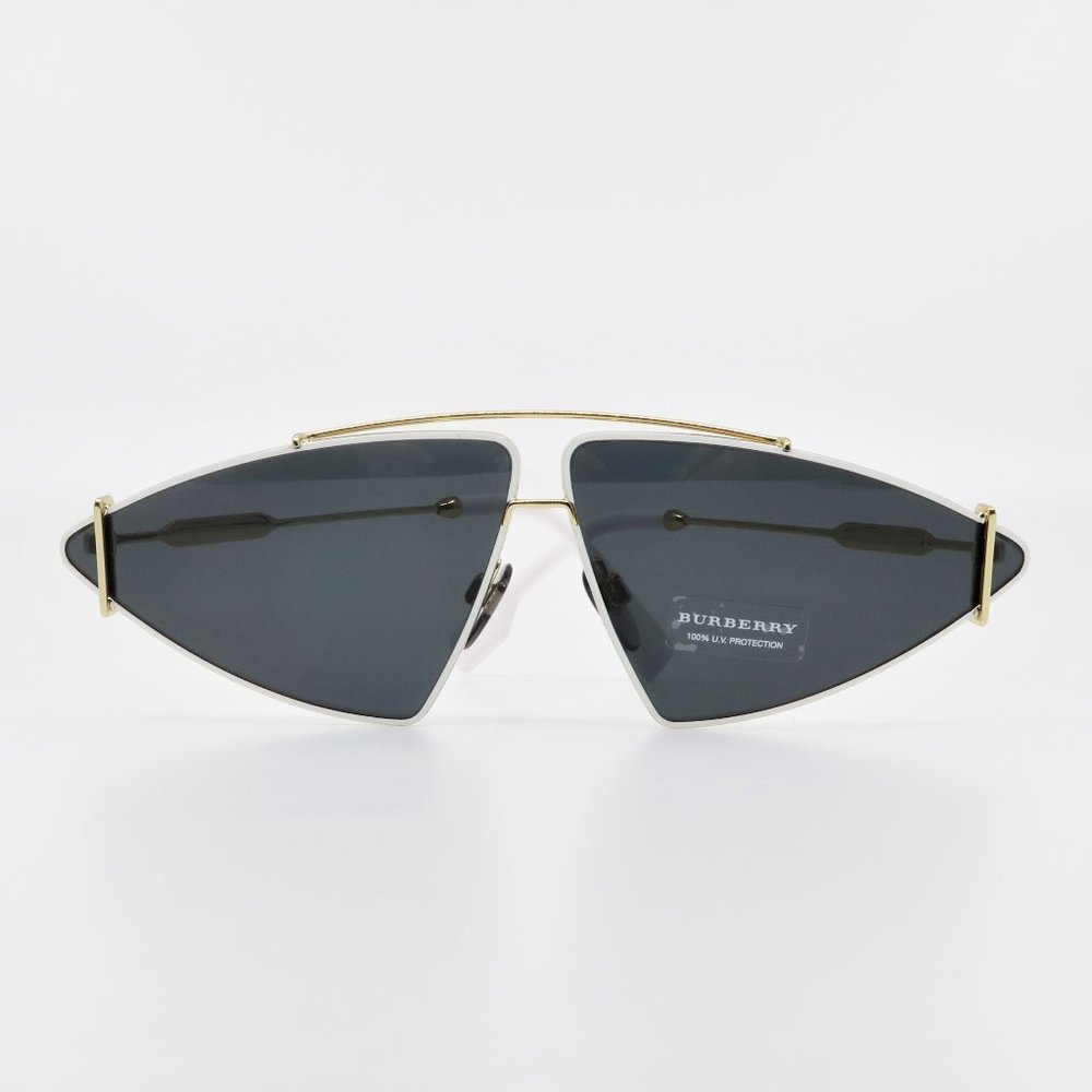 Burberry BE3111 101787 Unisex Geometric White/Gold - Picture 2 of 6